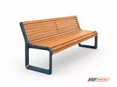 Скамейка Вектор со спинкой