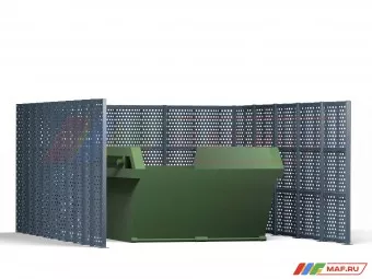 Контейнерная площадка КП-8 (Без дверей)