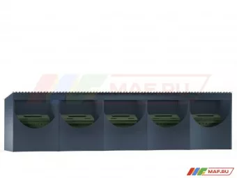 Контейнерная площадка КП-6 на 5 контейнеров без хозблока