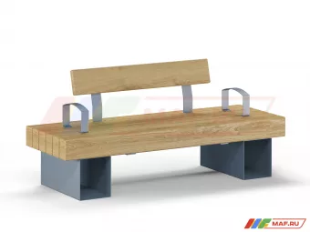 Скамья Либра со спинкой
