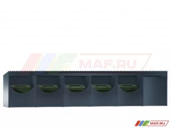Контейнерная площадка КП-6 на 5 контейнеров с хозблоком